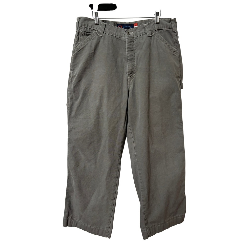 Vintage Bluenotes Mens 38 Grey Utility Fit Carpenter Pants Workwear Canada